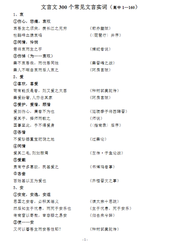 文言文 300 个常见文言实词96页.doc-新知学习资料网