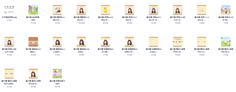 《22天搞定拼音》适合3-7岁学前幼小衔接，认、读、拼、写四个基础环节-新知学习资料网