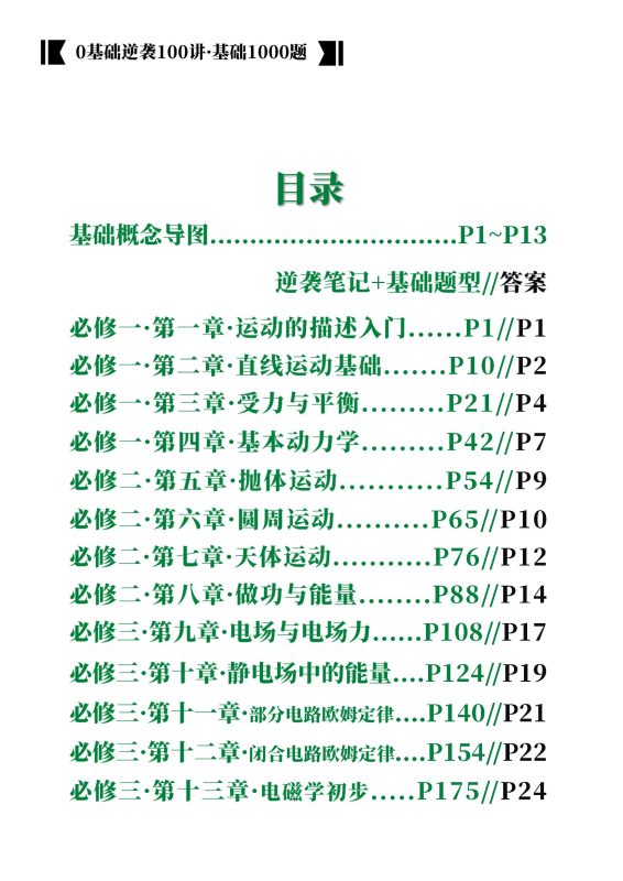 2026高中物理《0基础逆袭100讲·必修篇》（230页）-新知学习资料网