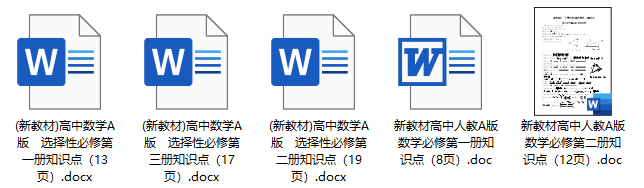 图片[1]-2026【高中新教材知识点梳理】数学-新知学习资料网