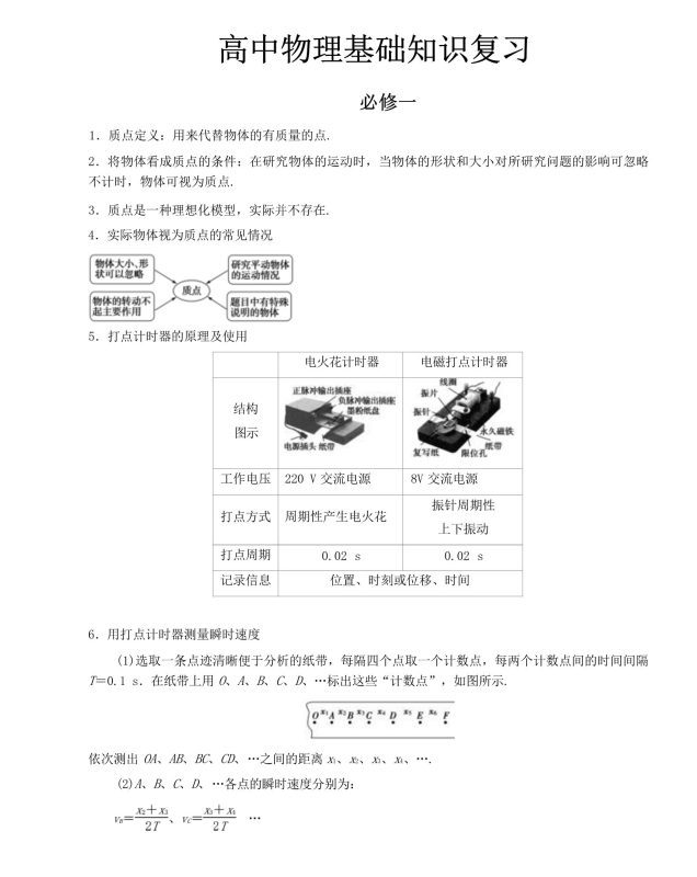 【基础知识】2026版高考物理一轮复习基础知识（必修一二三+选修一二三）（全六册）（52页）.docx-新知学习资料网